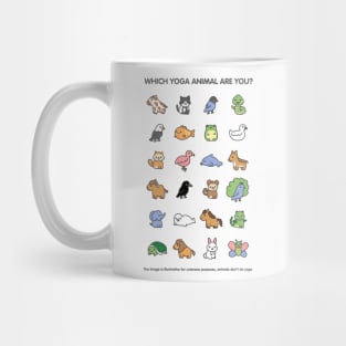 Yoga spiritual animals for kids Mug